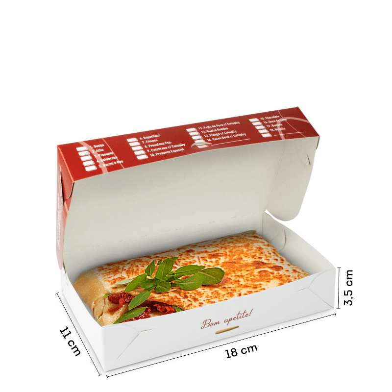 Caixa para Crepes Delivery – M1 (18x11x3,5 cm)