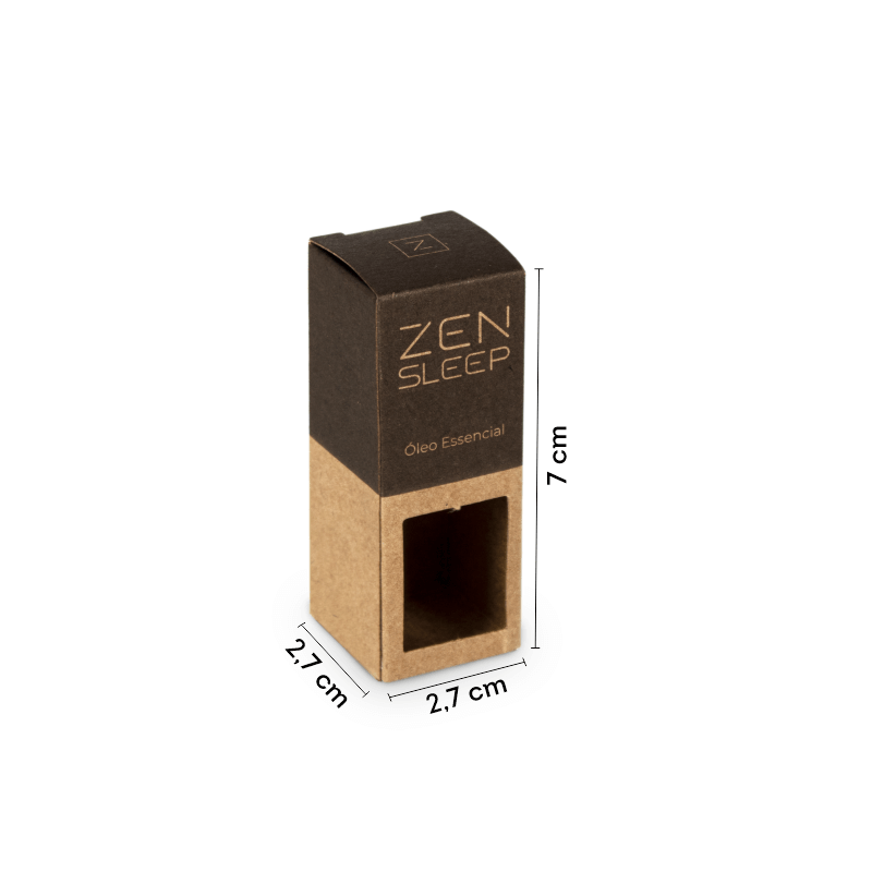 Cartucho / Caixa para Óleo Essencial (Mod. Zen Sleep)
