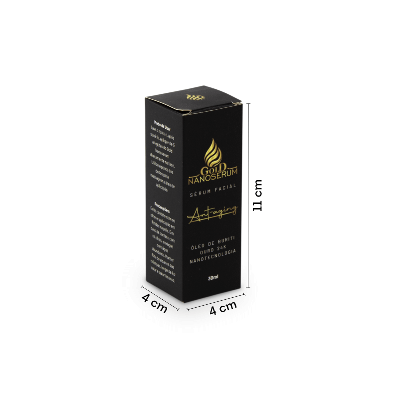 Caixa para Serum (Mod. Gold Nanoserum)